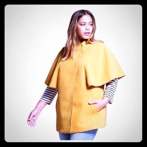 💛🧥Forever Audrey Yellow Cape Coat 20W 🧥 💛
